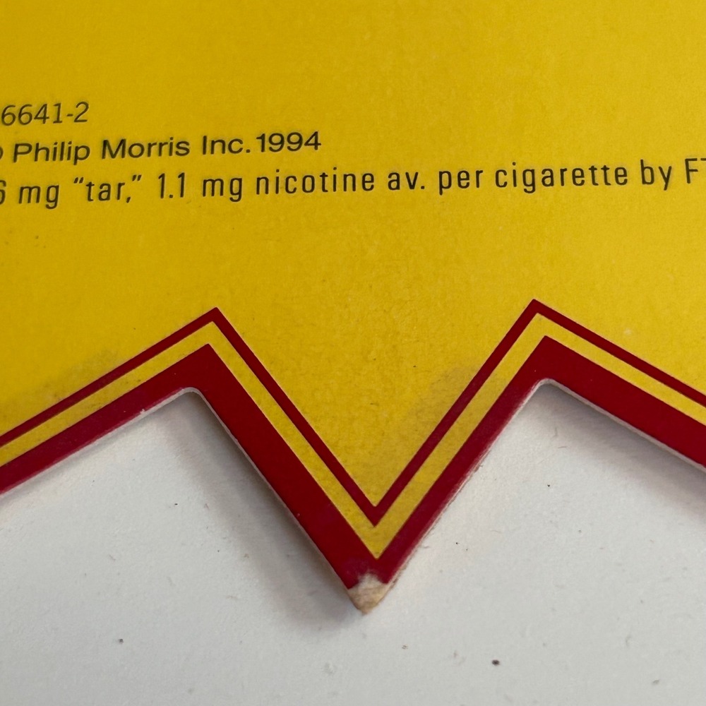 Vintage Basic Filters Cigarette Advertising Sign Cardstock Starburst Store Displ - Picture 5 of 8